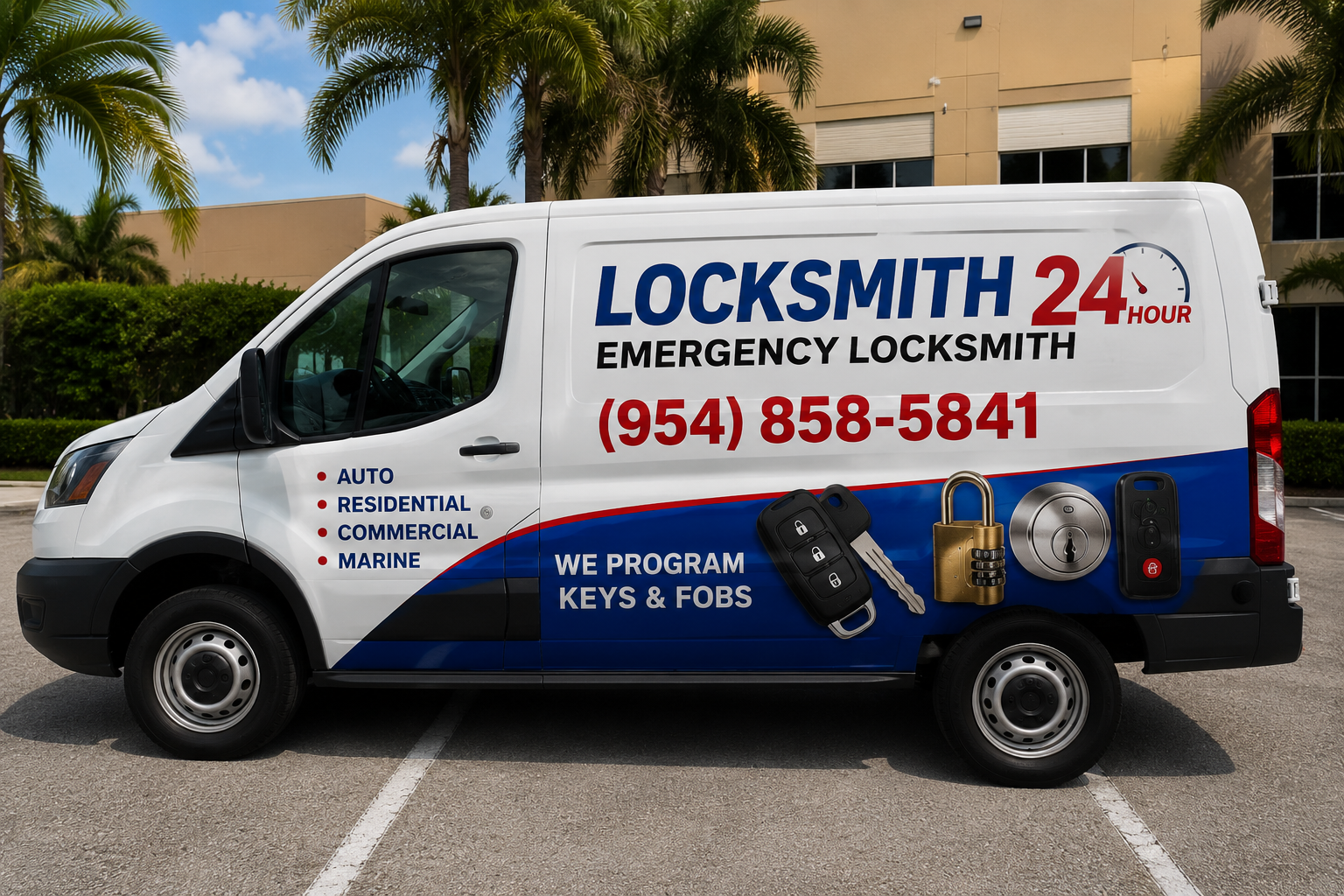 Locksmiths Fort Lauderdale service van