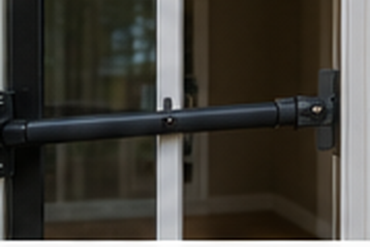 Sliding Door Security Bar Installation Rose & Alfred Miniaci Performing Arts Center